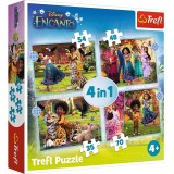 Puzzle Trefl 4in1 Encanto Lumea Magica