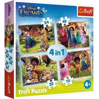 Puzzle Trefl 4in1 Encanto Lumea Magica foto
