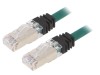 Cablu Patch Cord PANDUIT S/FTP Cat 6a 2m Verde, dublu ecranat, conductor cupru, mufa RJ45, LSZH