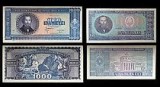 ROMANIA BANCNOTE Balcescu 1950=1000 lei si 1966=100 lei