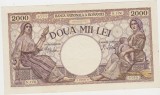 ROMANIA 2000 LEI 1941 XF+ aUNC