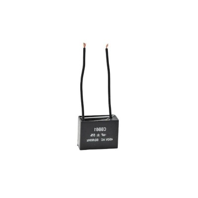 Condensator Pornire Motor cu Fire elSales ELS-CBB61-F200, 2 uf, Tensiune 450 V, Dimensiuni Reduse, Negru foto