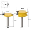 Set 2 Freze Lemn Nut si Feder Rotund 8mm pentru Imbinare
