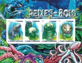 Cumpara ieftin S. TOME E PRINCIPE 2015 - Fauna tropicala, lamantini / set complet - colita + bloc MNH ( 2 imagini)