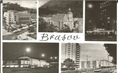 #carte postala-BRASOV colaj foto