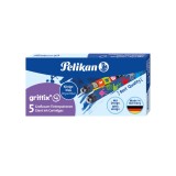 PATROANE MARI GRIFFIX, CERNEALA ALBASTRU ROYAL, CUTIE 5 BUC, Pelikan