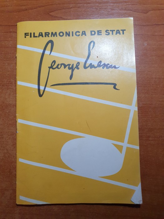 program filarmonica de stat george enescu 1965-1966 - sala palatului RPR