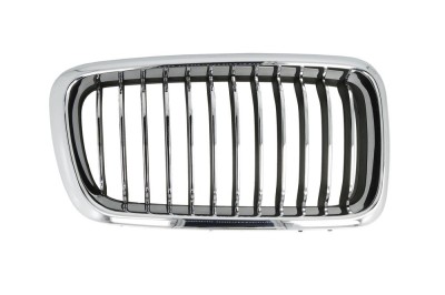 Grila radiator Bmw Seria 7 (E38), 1999-12.2001, dreapta, crom/crom/negru, 51138231596, 202205-8 foto