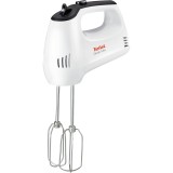 Mixer Quick Mix HT310138, 300W, 5 viteze, functie Turbo, 2 accesorii pentru aluat, 2 teluri, Tefal