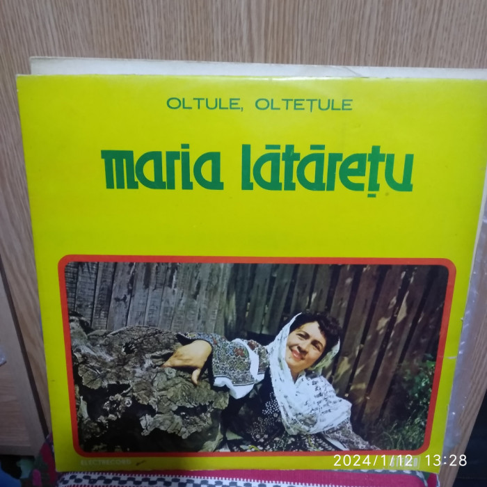 -Y- MARIA LATARETU - OLTULE , OLTETULE ( STARE VG + ) DISC VINIL LP