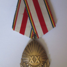 Medalia a 20-a aniversare a eliberarii patriei 1944-1964,in stare foarte buna