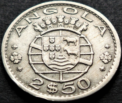 Moneda exotica 2.5 ESCUDOS - ANGOLA, anul 1968 * cod 4326 foto