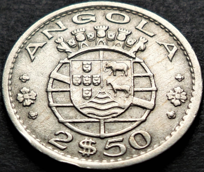 Moneda exotica 2.5 ESCUDOS - ANGOLA, anul 1968 * cod 4326