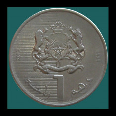 MAROC Y#139 - 1 Dirham 2013(AH1437) - ?24mm - 6g - MOHAMMED VI foto