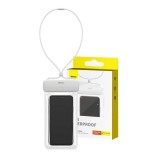 Husa waterproof ipx8 pentru telefon 7.2, baseus, moon white