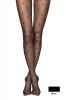 Ciorap subțire cu model picățele, Fantasy Desire - Nero, 4-L Standard, Conte Elegant