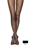 Ciorap subțire cu model picățele, Fantasy Desire - Nero, 3-M Standard, Conte Elegant