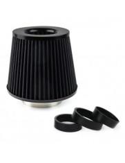 Filtru sport universal de admisie a aerului auto, Negru 160x155x118mm cu adaptori