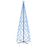 Cumpara ieftin Brad de Craciun conic, 1400 LED-uri, albastru, 160x500 cm
