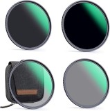 Set filtre neutrale ND pe 67mm K&amp;F ND4 + ND8 + ND64 + ND1000 Kit