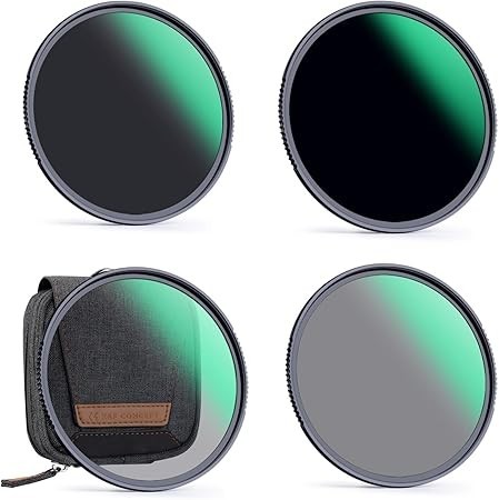 Set filtre neutrale ND pe 67mm K&amp;F ND4 + ND8 + ND64 + ND1000 Kit