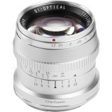 Obiectiv manual TTArtisan 50mm F1.2 gri pentru Sony E-mount