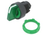Comutator rotativ 22mm LED verde IP66