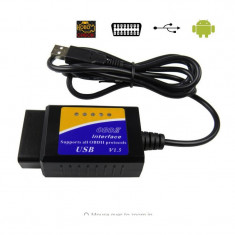 *Interfata Diagnoza Auto, OBD2 - Cablu USB foto