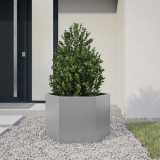 Gossi jardiniera de gradina 69x60x45 cm otel galvanizat hexagonal