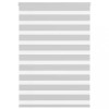 Jaluzea tip zebra gri deschis lățime țesătură 100,9cm poliester