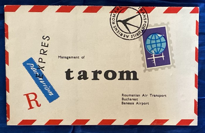 ,,TAROM&quot;TRANSPORTURILE AERIENE ROMANE( ,,ARTA GRAFICA&quot;ANII&#039;70)PLIC PARAVION !