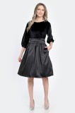 Rochie Medie Dama, de Ocazie, Neagra V300 - M