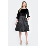 Rochie Medie Dama, de Ocazie, Neagra V300 - XL