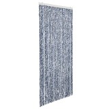 Cumpara ieftin Perdea de insecte, albastru, alb, argintiu, 100x220 cm Chenille