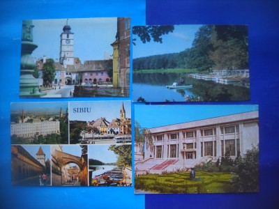 HOPCT LOT 2197 SIBIU -4 CARTI POSTALE-NECIRCULATE foto