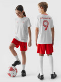 Șort de fotbal pentru copii 4F x Robert Lewandowski - roșu, 4F Sportswear