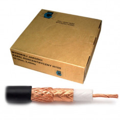 Cablu coaxial Cabletech, 500 Ohm, 100 m, conductor 19 fire