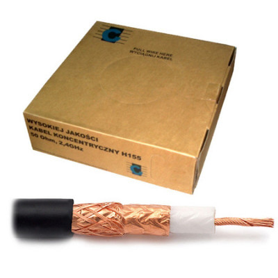 Cablu coaxial Cabletech, 500 Ohm, 100 m, conductor 19 fire foto