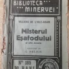 myh 621 - Biblioteca Minervei - 185 - Misterul esafodului - V de Lisle Adam 1915