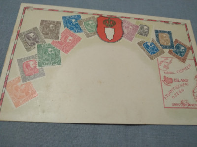 CARTE POSTALA EMBOSATA 1905 NECIRCULATA foto