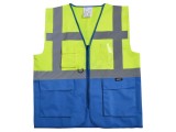 Vestă Reflectorizantă XXL Galben-Albastru