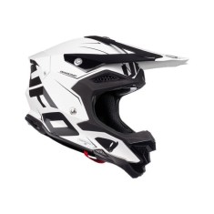 MBS Casca UFO Motocross/Enduro Diamond Limited Edition, carbon+fibra aramid, alb/negru, XL, Cod Produs: HE051XL