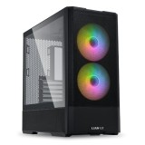 Carcasa lian li lancool 207 mid tower rgb negru tempered glass sloturi expansiune 7 drive