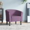 Fotoliu tip cuvă, violet, material textil