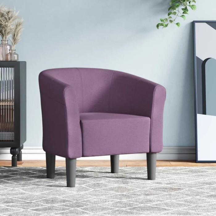 vidaXL Fotoliu tip cuvă, violet, material textil