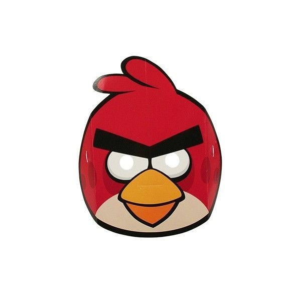 Masti Angry Birds Party din carton set 6 buc Masti Angry Birds Party din carton set 6 buc