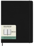 Agenda 2025/2026 - Moleskine Classic 18 Months Weekly Planner - Hardcover, Extra Large (Black) | Moleskine