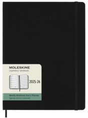 Agenda 2025/2026 - Moleskine Classic 18 Months Weekly Planner - Hardcover, Extra Large (Black) | Moleskine