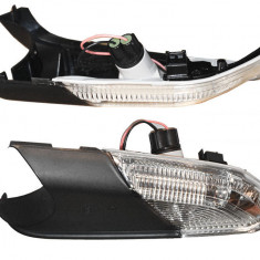 Lampa semnalizare oglinda Skoda Octavia 2 1Z3/1Z5 2004-12.2012, partea stanga, semnalizator cu lumina perimetru ; cu lumina inferioara ; 1Z0949101D ,