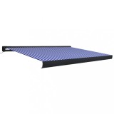Cumpara ieftin Copertina motorizata tip caseta, albastru si alb, 450 x 300 cm